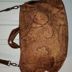 💘 J JILL TAPESTRY CARRY-ON WEEKEND TRAVEL LUGGAGE DUFFLE TOTE BAG